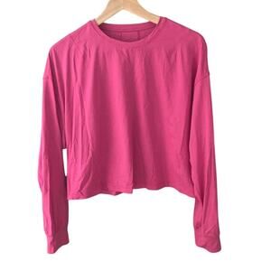 lululemon Long Sleeve Boxy Top - Hot Pink - No Size Tag